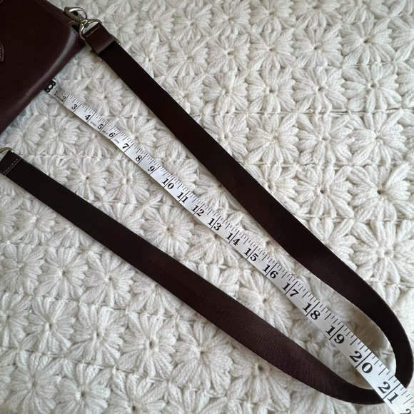 DORSA Leather & Luxury Brown Crossbody Messenger Bag NEW NWT - Picture 16 of 16